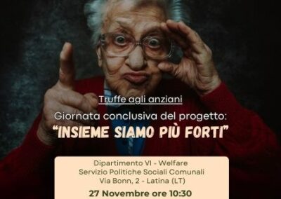 Oggi la giornata conclusiva del progetto “Insieme siamo più forti”
